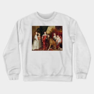 Five Eldest Children of Charles I by Anthony van Dyck Crewneck Sweatshirt